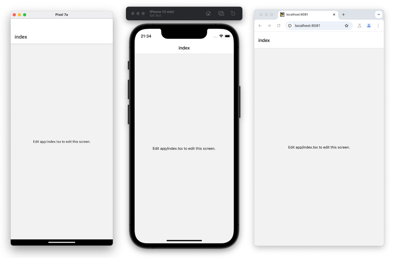 App running on all platforms